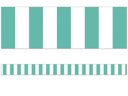 Simply Stylish Turquoise Striped Border - US 8707