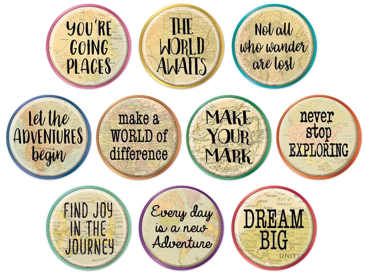 Travel the Map! Motivational Accents - US 9619