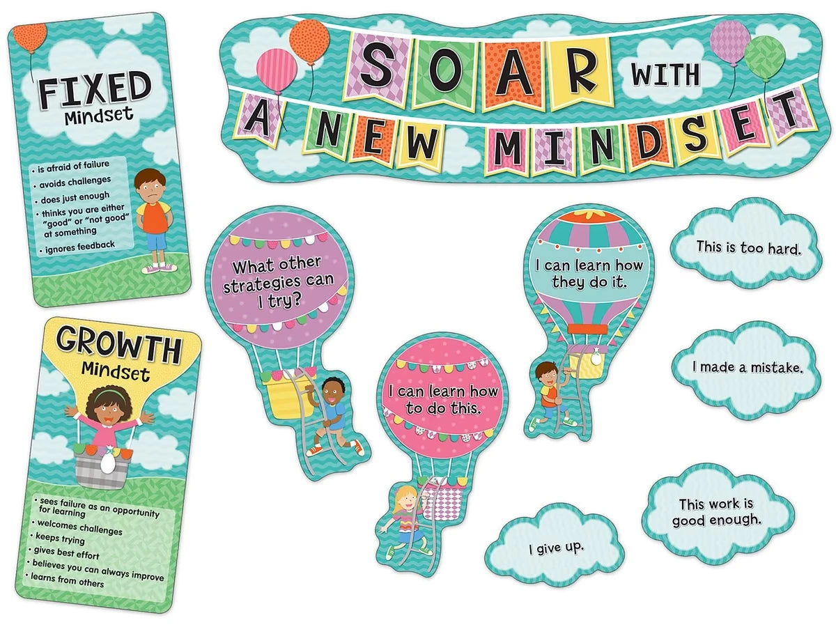 Up & Away Growth Mindset Bulletin Board Set - US 8216