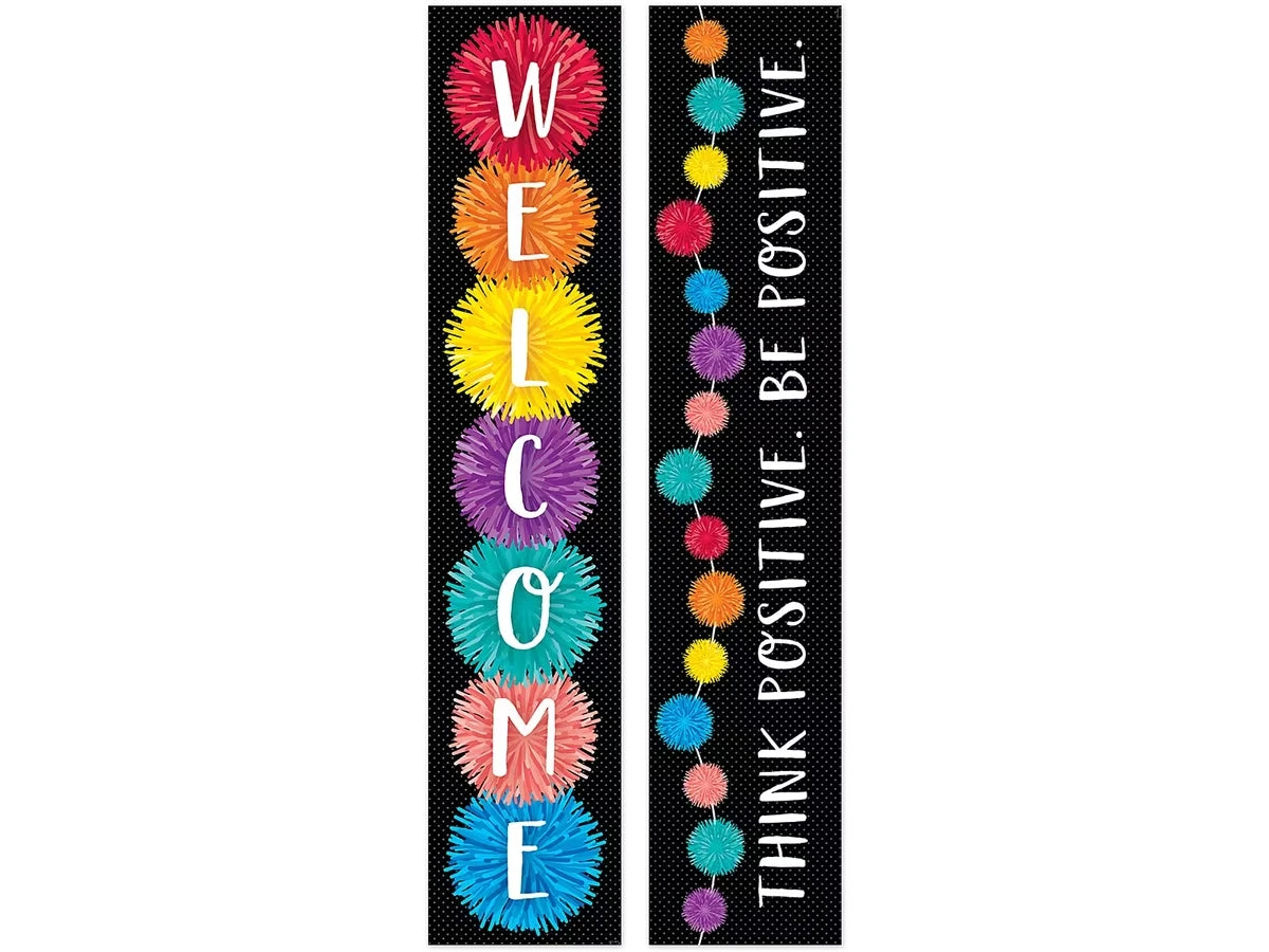 Pom-Pom Double-Sided Welcome Banner - US 8965