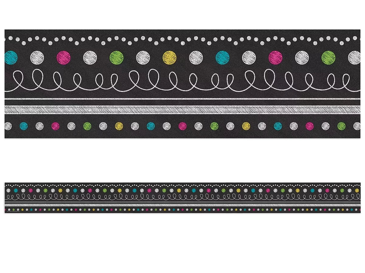 Chalkboard Brights Dot & Loop Border - US 3393