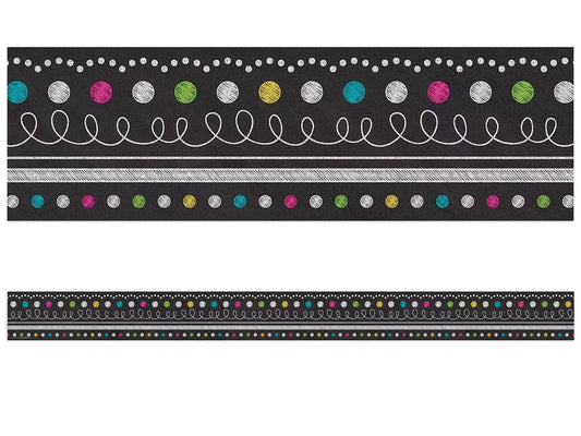 Chalkboard Brights Dot & Loop Border - US 3393