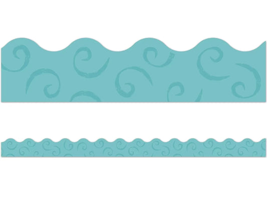 Good to Grow Teal Scalloped Border - US 2168