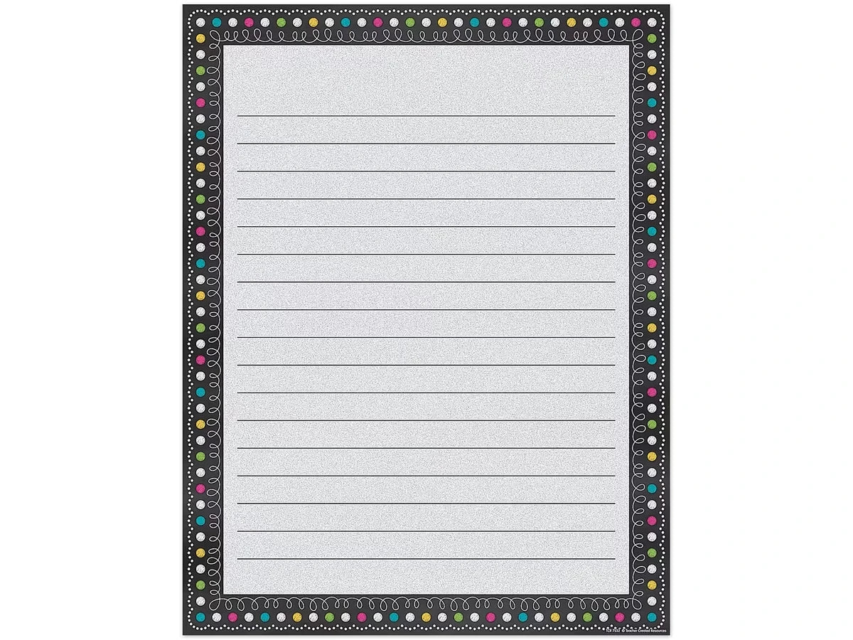 Chalkboard Brights Lined Poster - US 5825