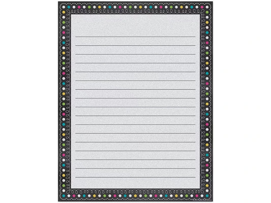 Chalkboard Brights Lined Poster - US 5825