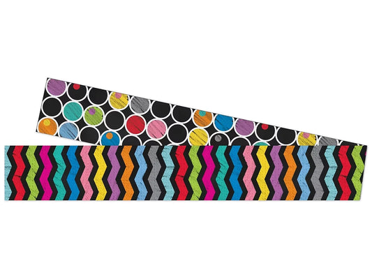 Colorful Chalkboard Double-Sided Border - US 5744