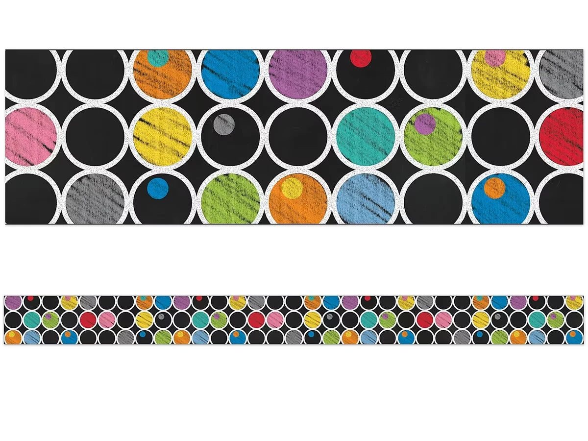 Colorful Chalkboard Double-Sided Border - US 5744