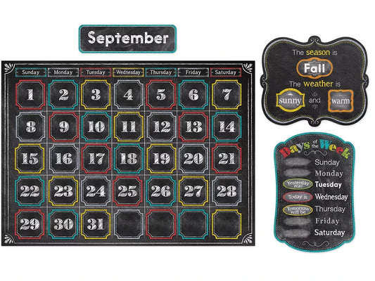 Chalk It Up! Calendar Bulletin Board Set - US 5216