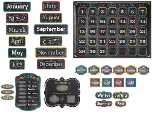Chalk It Up! Calendar Bulletin Board Set - US 5216