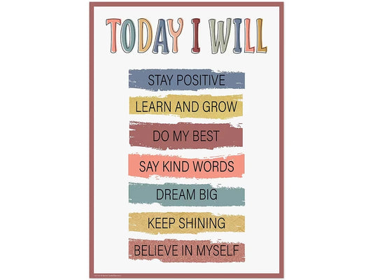 Wonderfully Wild Today I Will Poster - US 4676