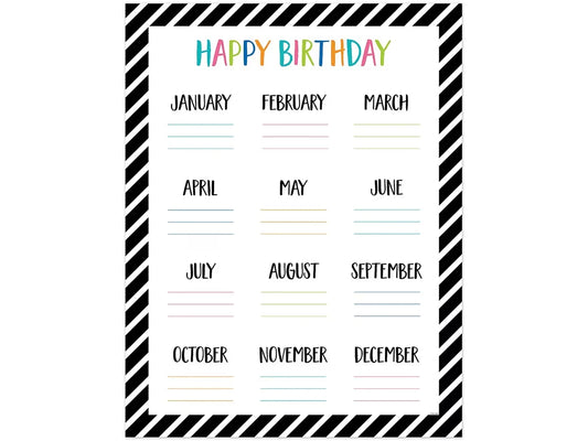 Pop of Color Birthday Poster - US 1479