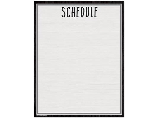 Modern Farmhouse Write & Wipe Schedule Poster - US 6865