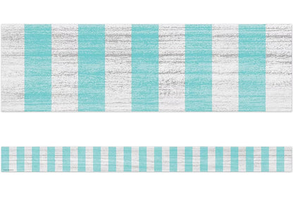 Lemon Zest Turquoise Striped Border - US 1618