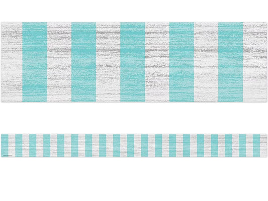 Lemon Zest Turquoise Striped Border - US 1618