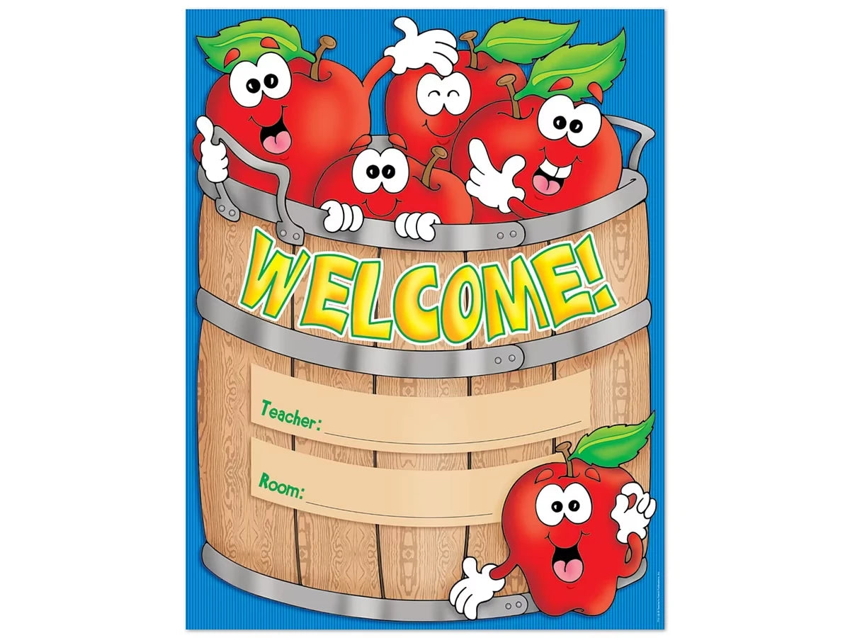 Basket of Apples Welcome Poster - US 7210