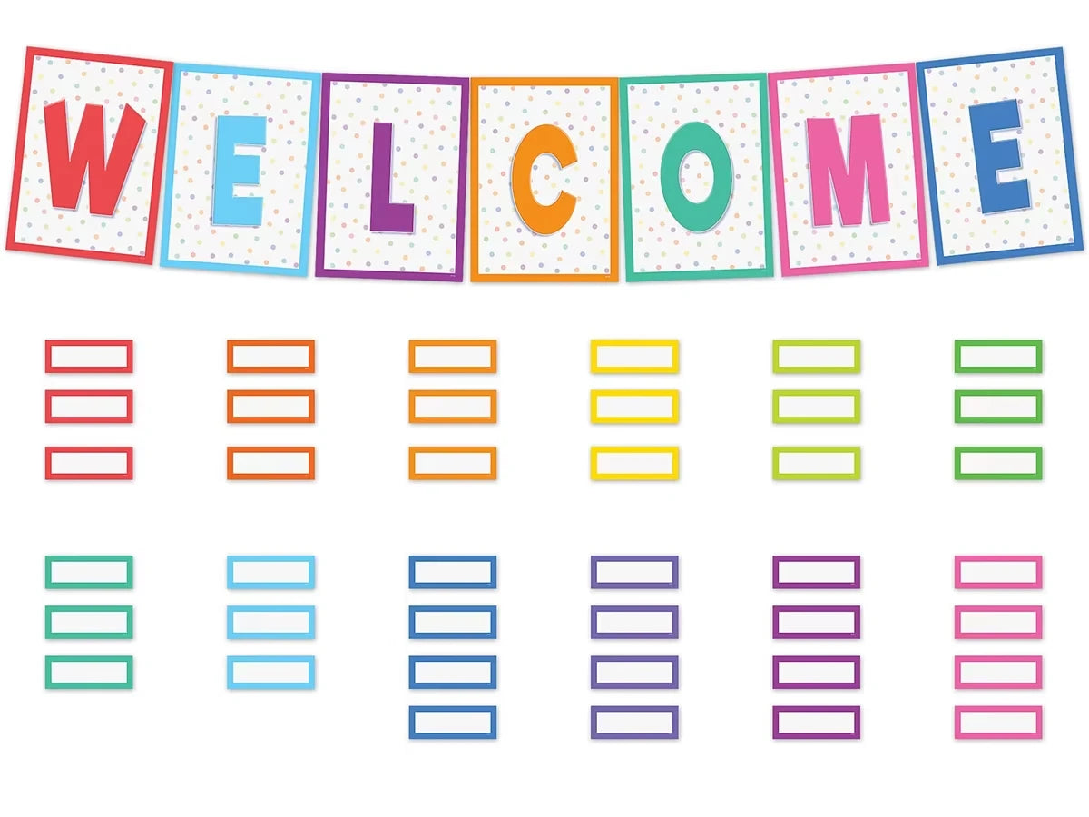 Colorful Welcome Bulletin Board Set - US 3427