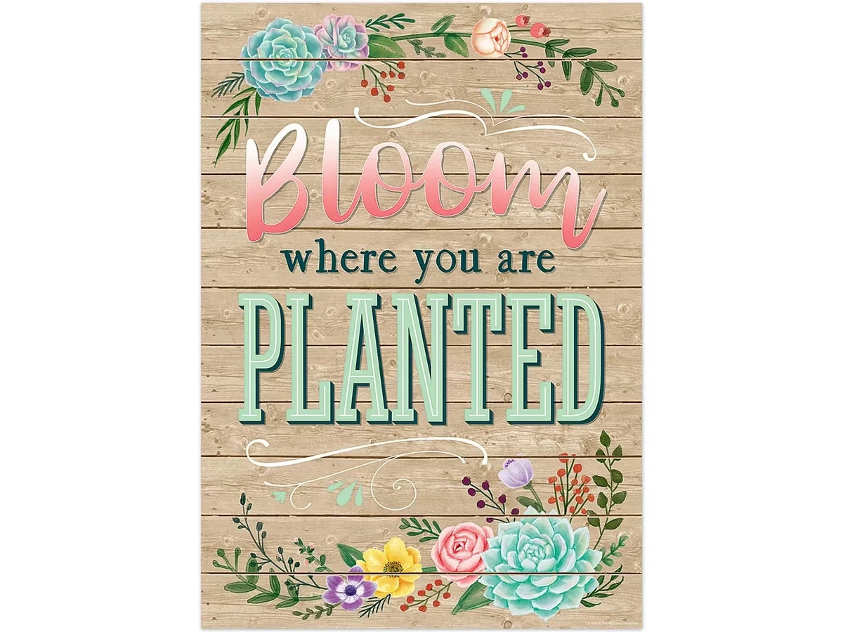 Rustic Bloom - Bloom Where You Are Planted Poster - US 2017