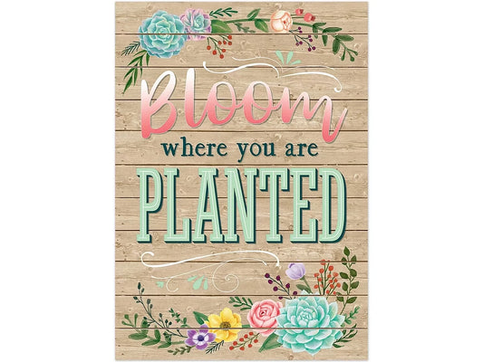 Rustic Bloom - Bloom Where You Are Planted Poster - US 2017