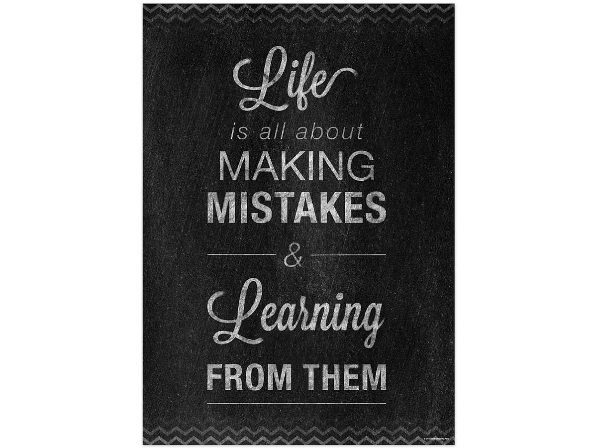 Chalk It Up! Learning from Mistakes Poster - US 6340