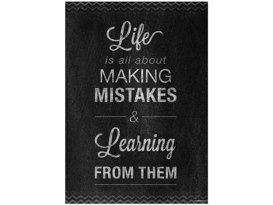 Chalk It Up! Learning from Mistakes Poster - US 6340