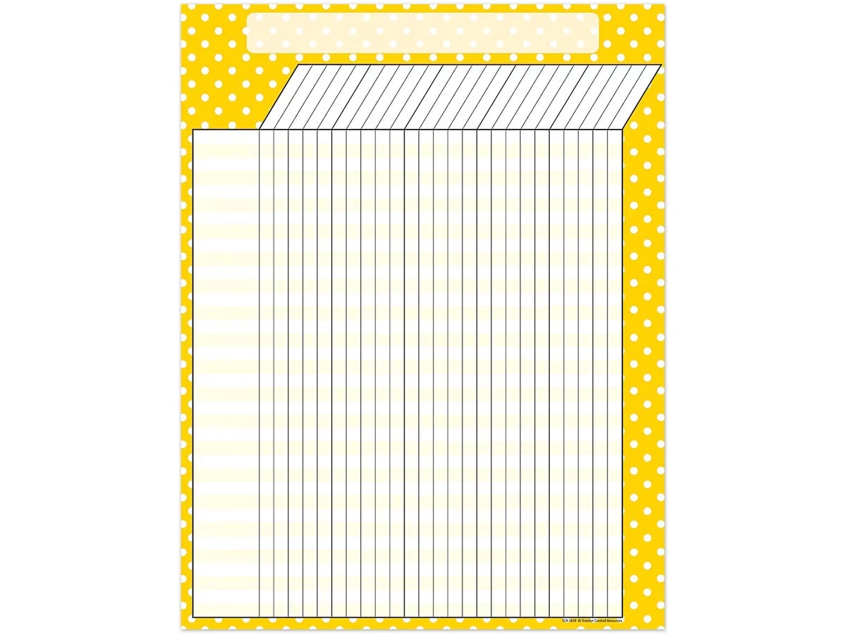Yellow Polka Dot Incentive Chart - US 1408