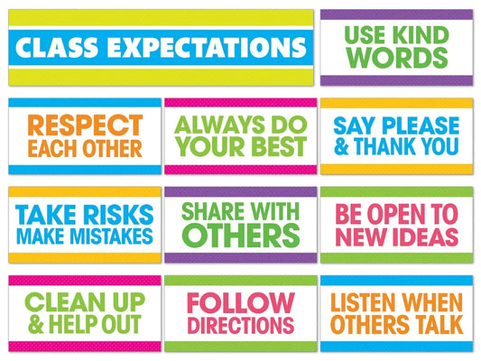Classroom Expectations Bulletin Board Set - US 4882