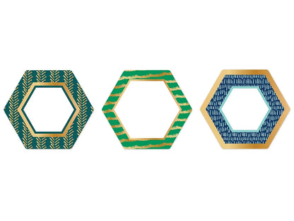 One World Foil Hexagon Accents - US 9294