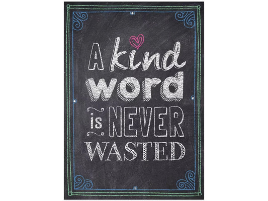 Chalk It Up! A Kind Word Is Never Wasted Poster - US 1533