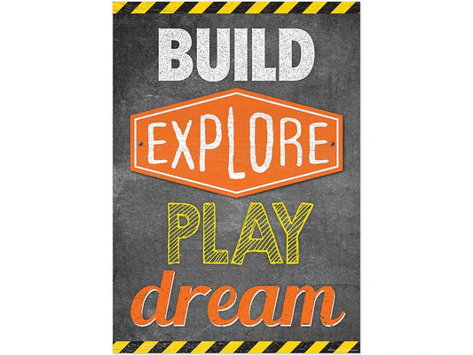 Under Construction! Build, Explore, Play, Dream Poster - US 4693