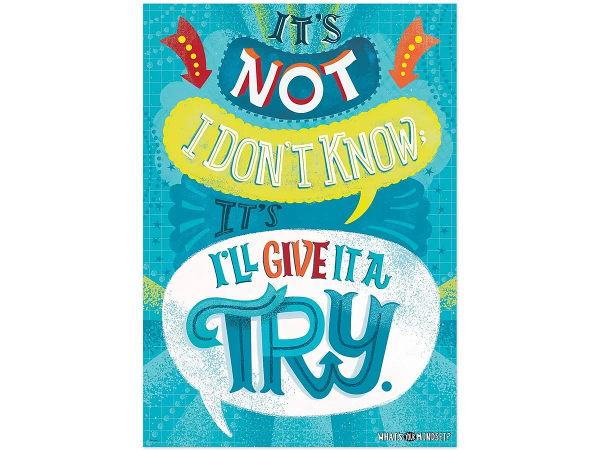 Growth Mindset I’ll Give It a Try Poster - US 3070