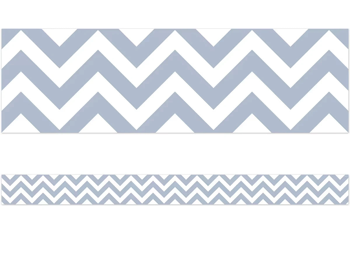 Slate Gray Chevron Border - US 6105
