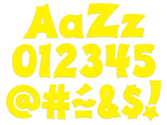 Yellow Spanish/English 4" Punch-Out Letters - US 1842