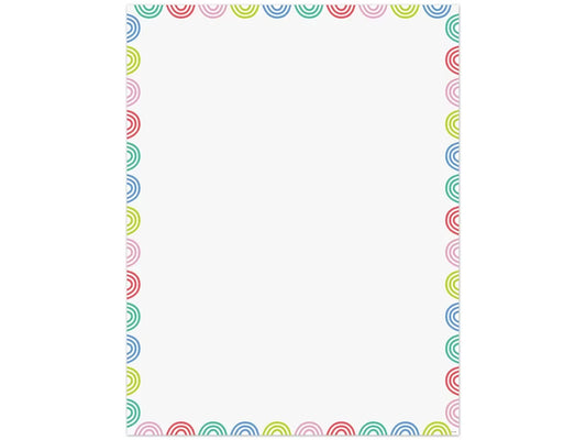 Rainbow Doodles Blank Poster - US 5534
