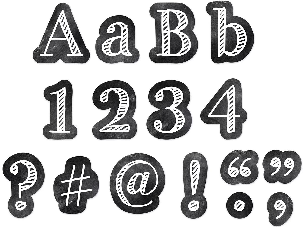 Chalk It Up! 4" Punch-Out Letters - US 1719
