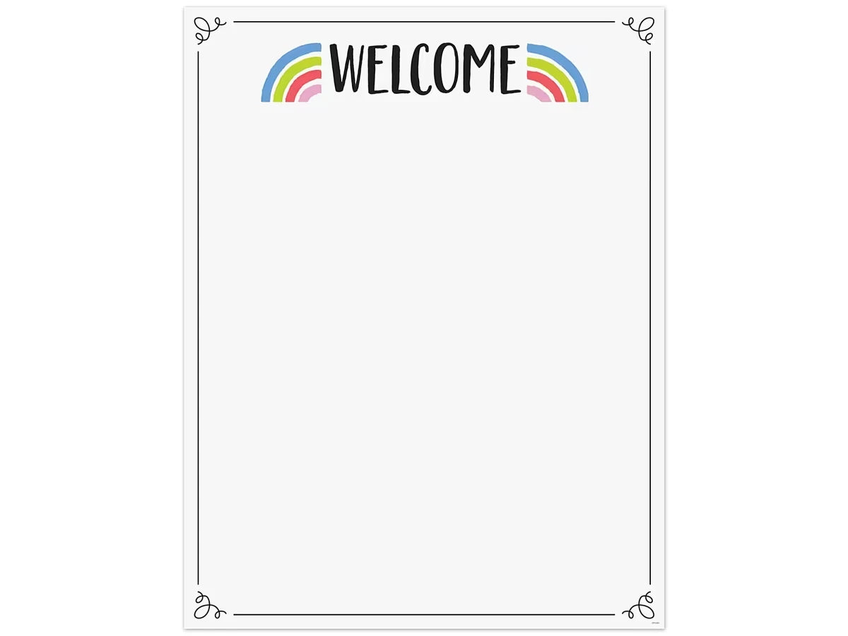 Rainbow Doodles Welcome Poster - US 1700