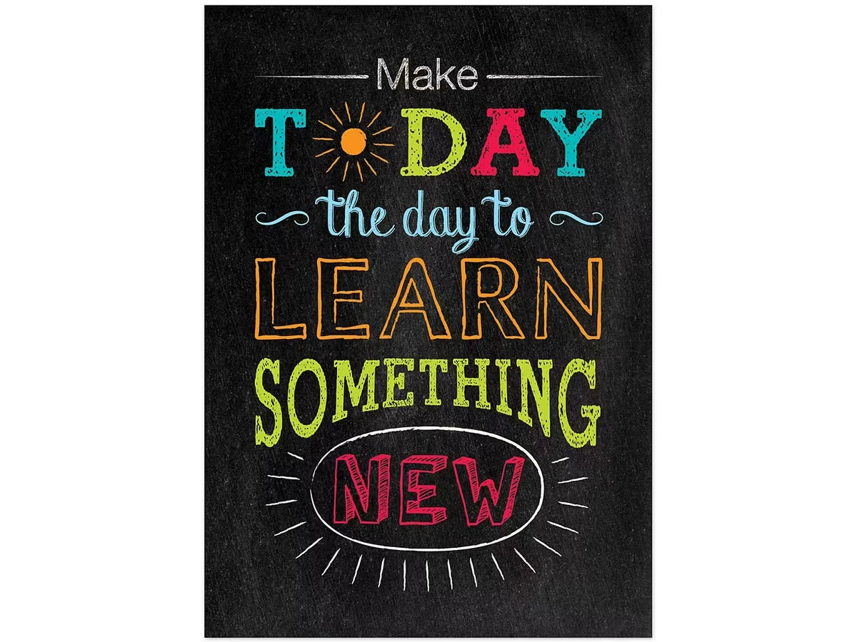 Chalk It Up! Learn Something New Poster - US 3213