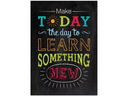 Chalk It Up! Learn Something New Poster - US 3213