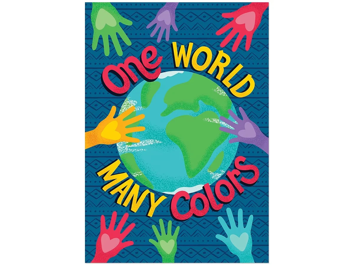 One World Many Colors Poster - US 3509