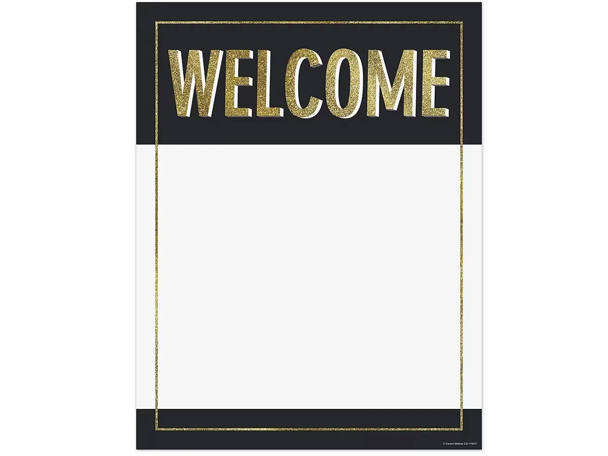 Sparkle & Shine Welcome Poster - US 3080
