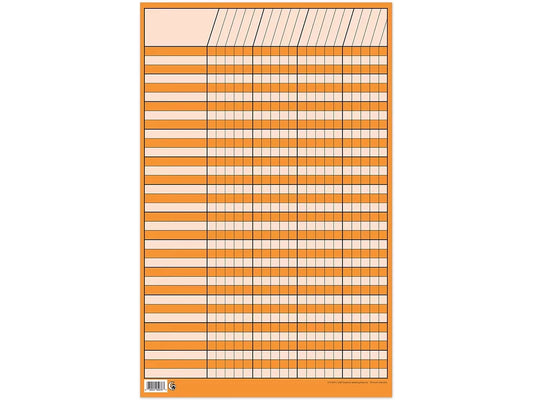 Orange Small Incentive Chart - US 8155