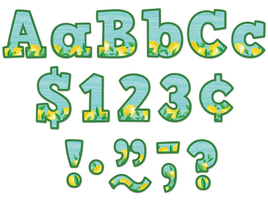 Lemon Zest 4" Punch-Out Letters - US 4466