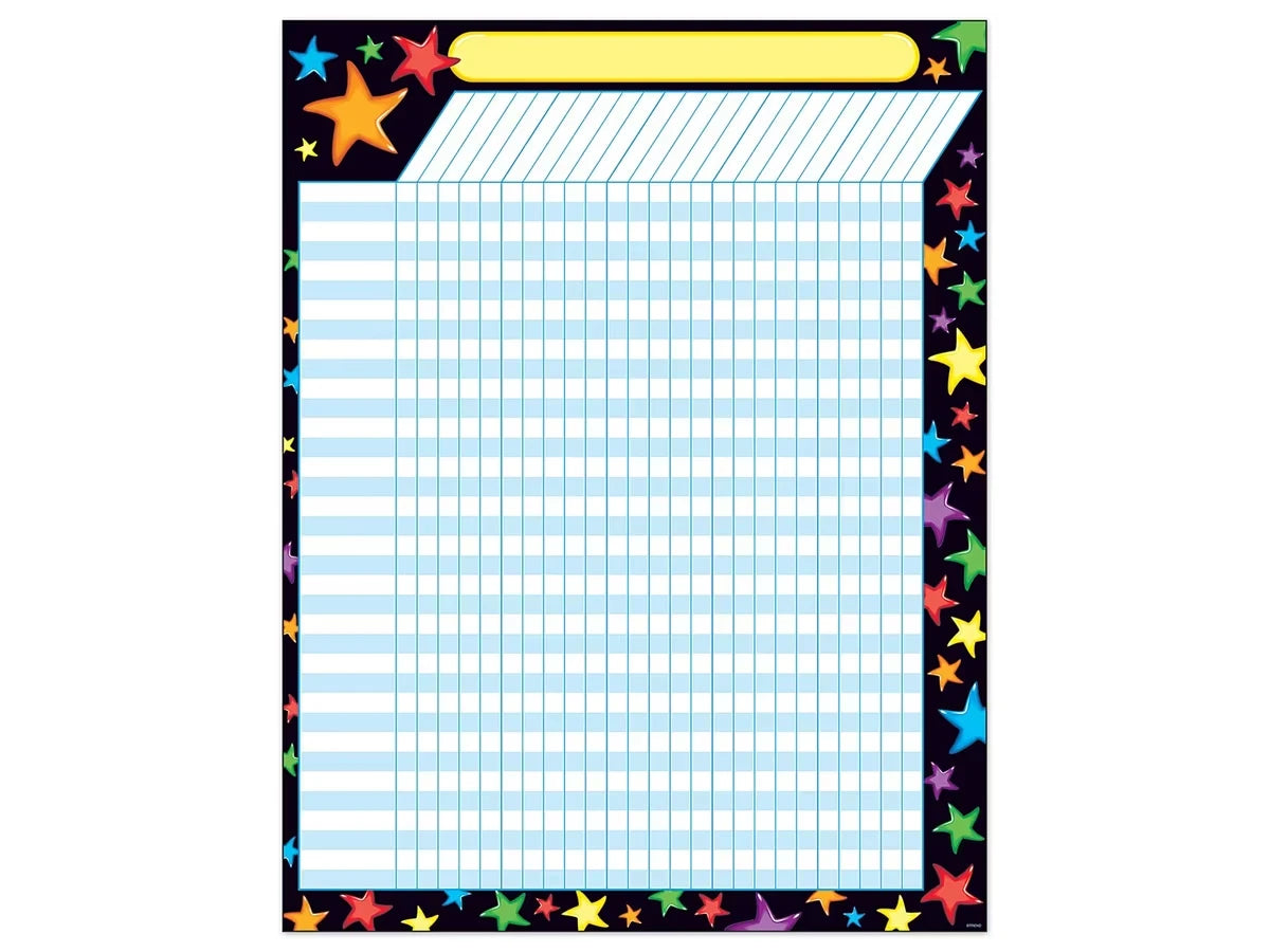 Gel Stars Incentive Chart - US 1442