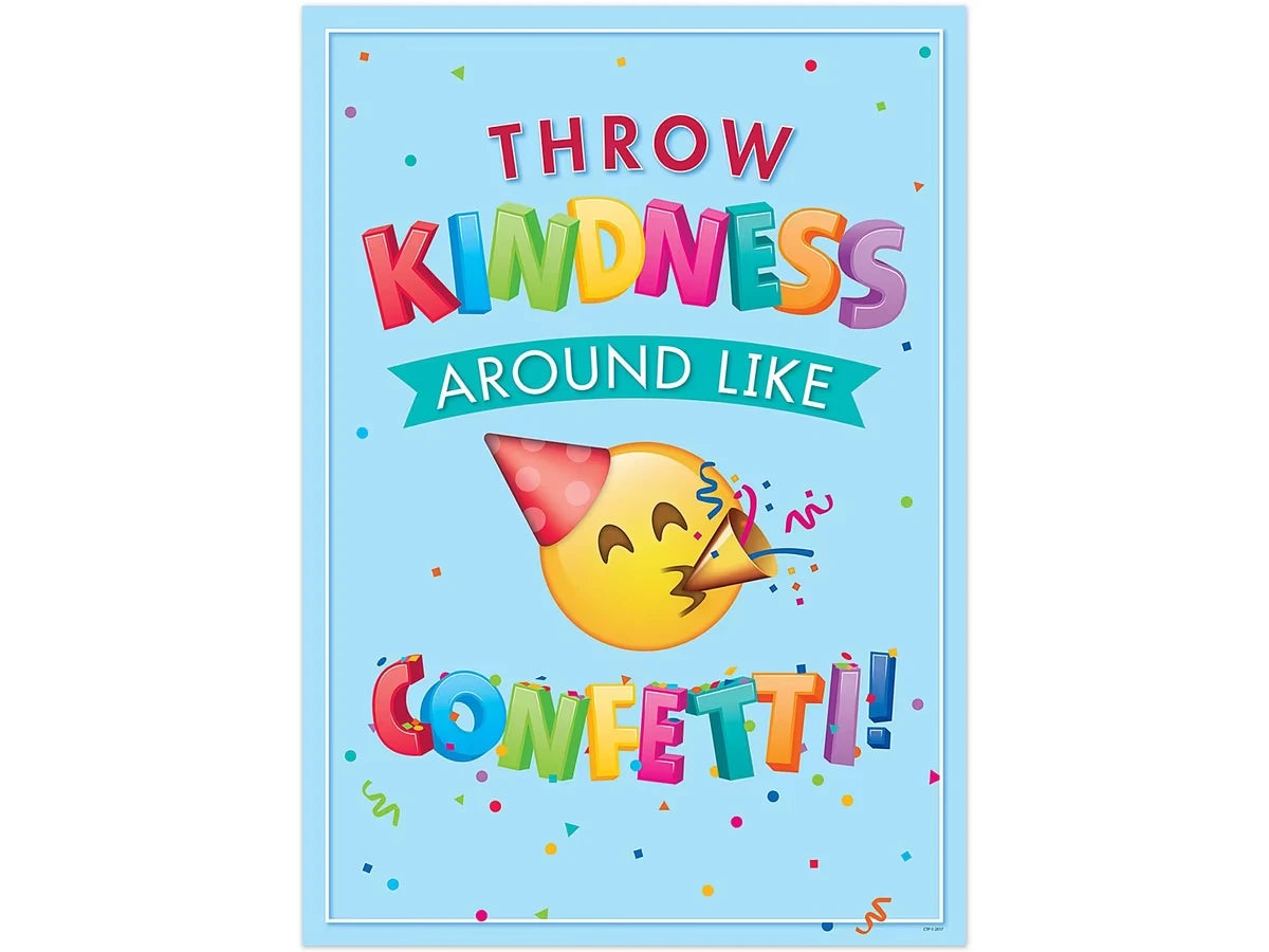 Emoji Fun Throw Kindness Around… Poster - US 9259