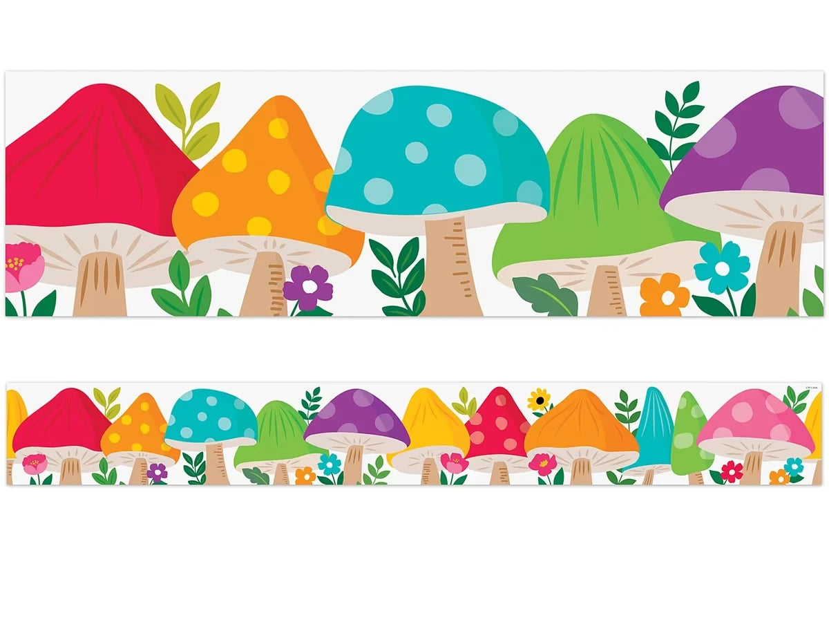 Woodland Friends Mushroom Border - US 9554