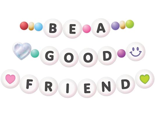 Friendship Beads 3 1/2" Punch-Out Letters - US 2589