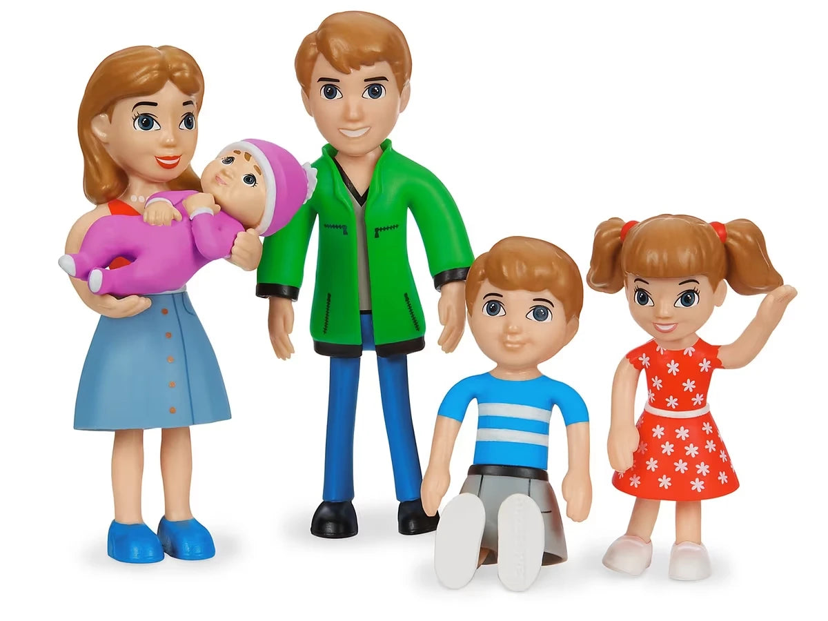 Lakeshore Pose & Play Dolls - Caucasian Family - US 8638