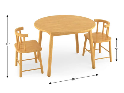 Butcher-Block Table and Chair Set - US 3723