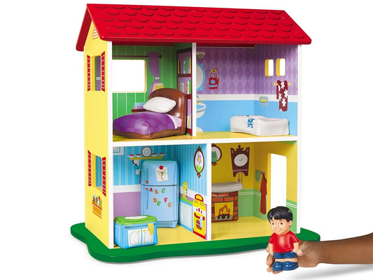 Toddler Dollhouse with Soft Furniture - US 5029