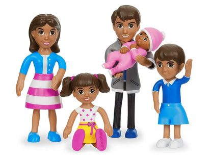 Lakeshore Pose & Play Dolls - Hispanic Family - US 6332