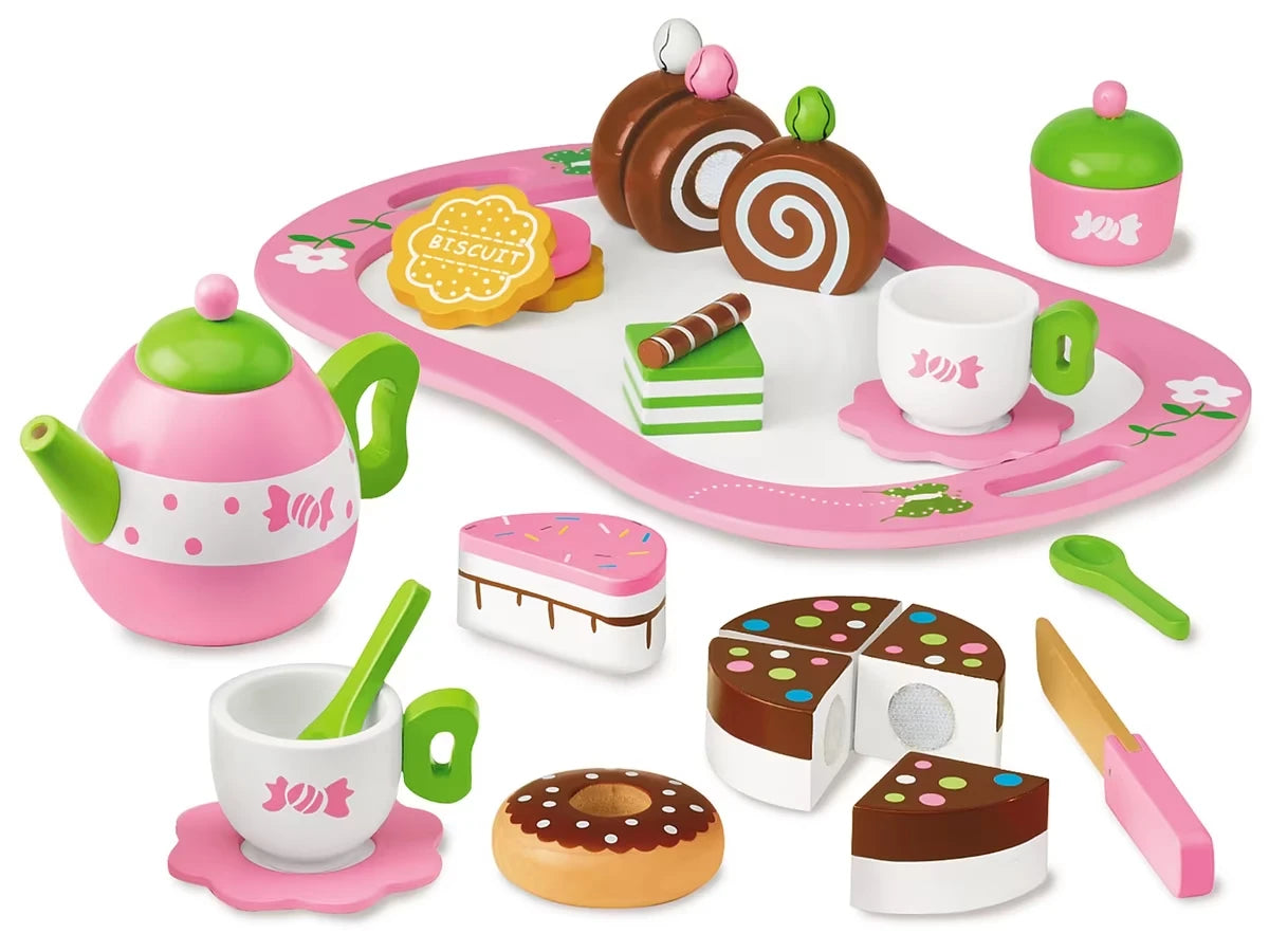 Classic Wooden Tea Set - US 1077